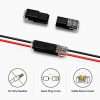 2-Pin Quick Wire Connectors compatible multi-color solid stranded wire transparent cover brass pin inside