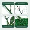 Rust-proof plastic monstera plant support stakes with stackable design, green finish blends with foliage