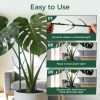 tep-by-step guide to assemble stackable monstera plant support stakes and secure plant stems with ties