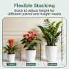 Adjustable stacked monstera plant support stakes for different height indoor potted plants and flowers