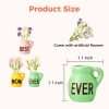 Size chart of Ceramic Mini Vase Fridge Magnets, tiny ceramic vase magnets with removable artificial flower stems
