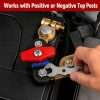 Dual 180-degree rotatable design of 12V battery disconnect switch for flexible under-hood installation angles