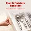 Rust moisture resistant ultra-thin cabinet magnets applied on wet kitchen drawer for long-term daily use