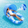 Feature diagram of Adult Pool Float with Canopy, adjustable sun canopy backrest and built-in drink cup holder