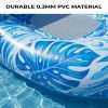 Durable 0.3mm thick PVC material mesh seat detail of Adult Pool Float with Canopy inflatable raft