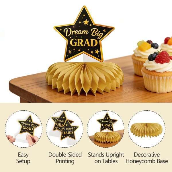 Class of 2026 Graduation Table Centerpieces (10 Pack)