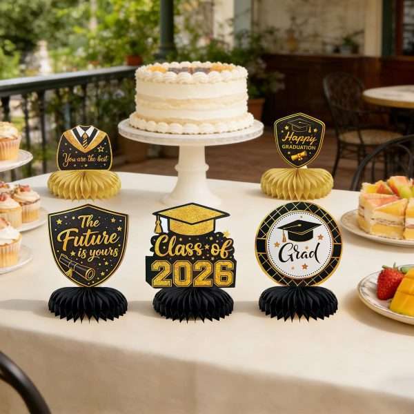 Class of 2026 Graduation Table Centerpieces (10 Pack)