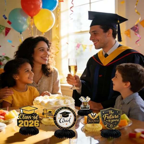 Class of 2026 Graduation Table Centerpieces (10 Pack)