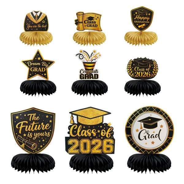 Class of 2026 Graduation Table Centerpieces (10 Pack)
