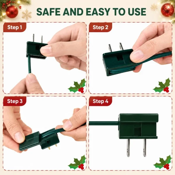 How to install an SPT-1 vampire plug in 4 steps – open the plug, insert the wire, seat it, snap the cover closed